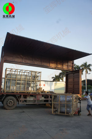 兩套渦流洗菜機(jī)發(fā)貨山東，交付客戶(hù)使用！