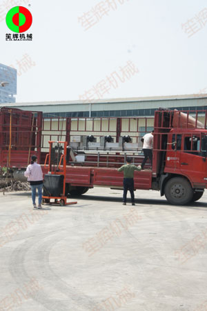 蔬果去皮清洗\提升風(fēng)干等加工處理設(shè)備裝車發(fā)往惠州客戶！